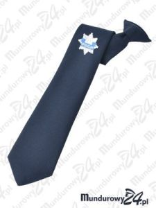 Krawat bezpieczny, haftowana gwiazda POLICJA
