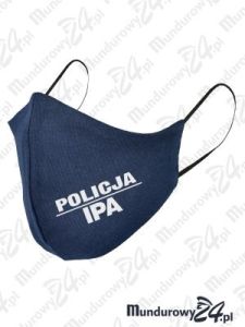 Anatomiczna maska ochronna, wielorazowa, IPA - wz3, granatowa