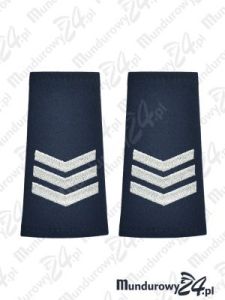 Pagony sierżanta sztabowego POLICJA, granatowy mundur wyjściowy