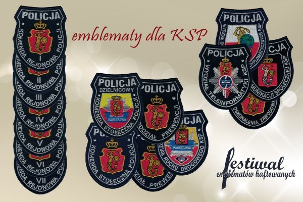 Emblematy dla Komendy Stołecznej Policji (KSP) 
