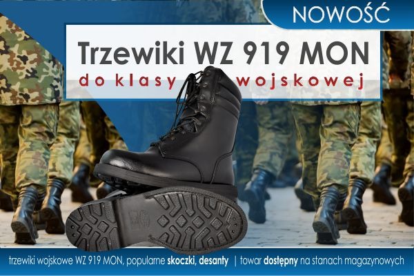 NOWOŚĆ! Trzewiki wojskowe 919/MON desanty