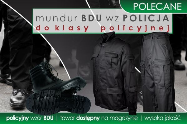 Mundur BDU wz POLICJA dla klasy policyjnej