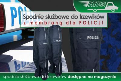 NOWA DOSTAWA spodni służbowych do trzewików POLICJA
