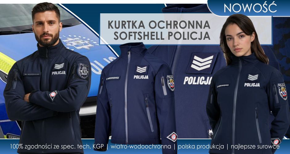 NOWOŚĆ! Kurtka ochronna SOFTSHELL POLICJA